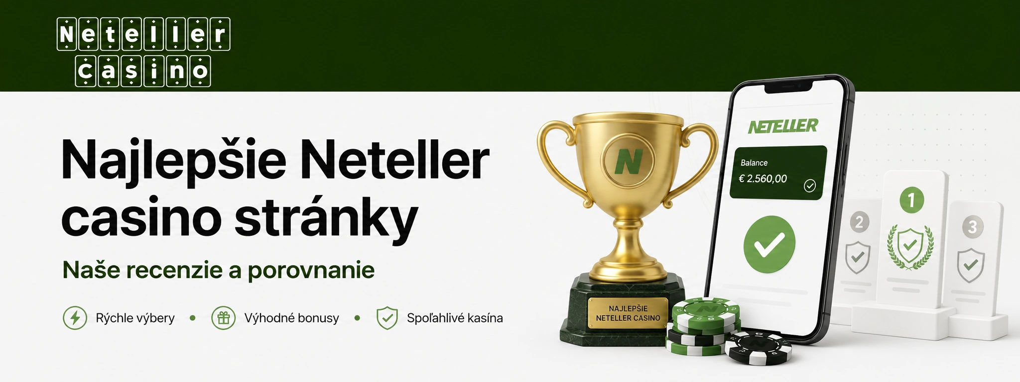 Porovnanie najlepších kasín s Netellerom
