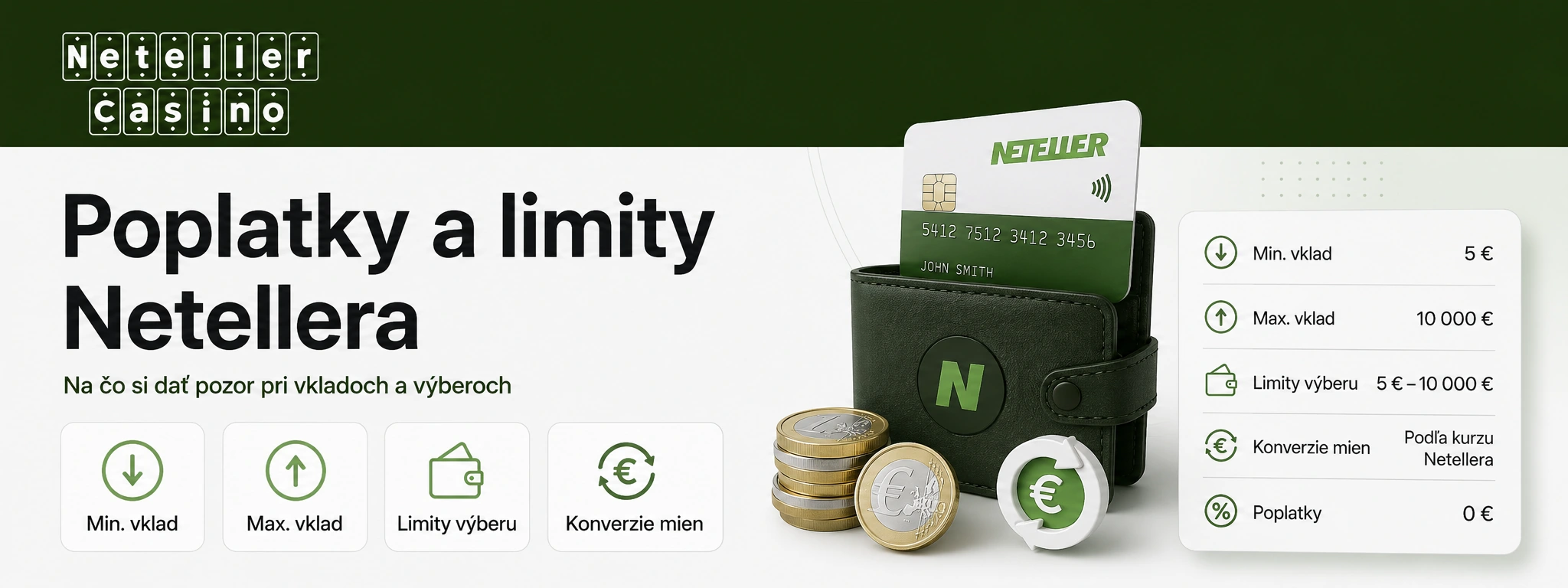 Poplatky a limity pri platbe cez Neteller